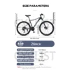 Dual Disc Brake Adult Mountain Bike 26inch