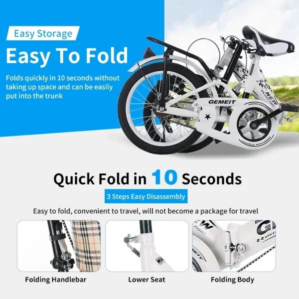 my-11134207-7rasd-m1wsrpmodcfb87 Urban Commuter Foldable Adult Bike 20inch